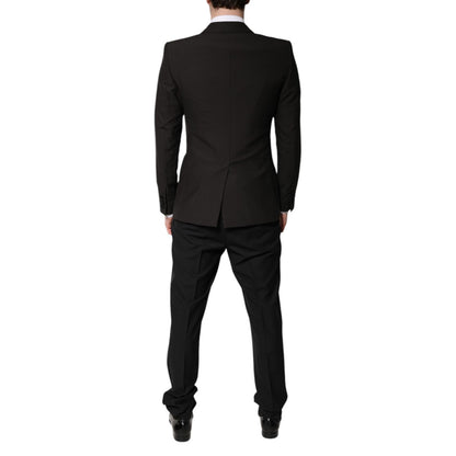 Dolce & Gabbana Black Single Breasted Formal 3 Piece Suit Dolce & Gabbana