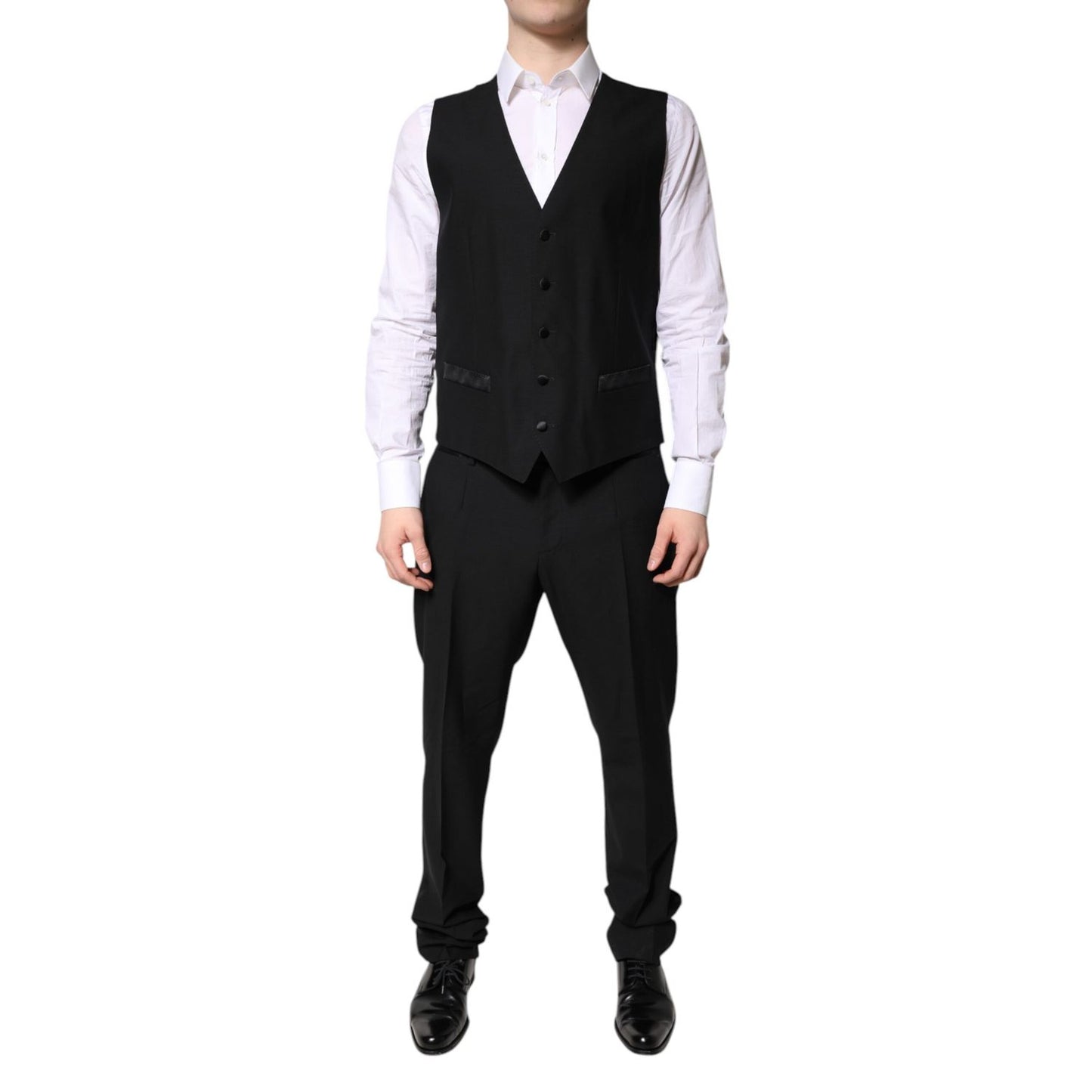 Dolce & Gabbana Black Single Breasted Formal 3 Piece Suit Dolce & Gabbana