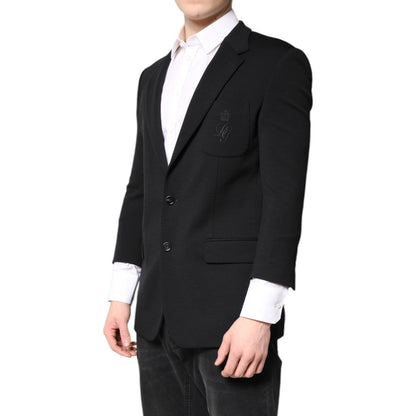 Dolce & Gabbana Black Single Breasted Men Coat Blazer Suit Dolce & Gabbana