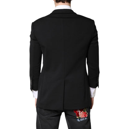 Dolce & Gabbana Black Single Breasted Men Coat Blazer Suit Dolce & Gabbana