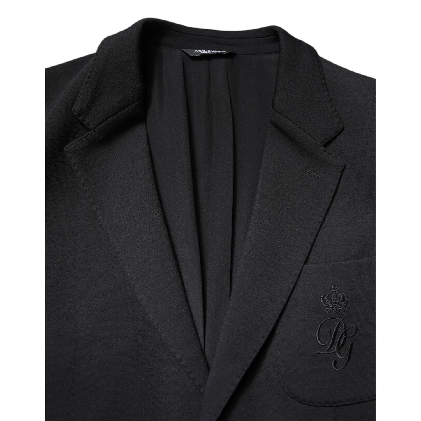 Dolce & Gabbana Black Single Breasted Men Coat Blazer Suit Dolce & Gabbana