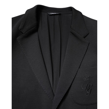 Dolce & Gabbana Black Single Breasted Men Coat Blazer Suit Dolce & Gabbana