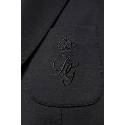 Dolce & Gabbana Black Single Breasted Men Coat Blazer Suit Dolce & Gabbana
