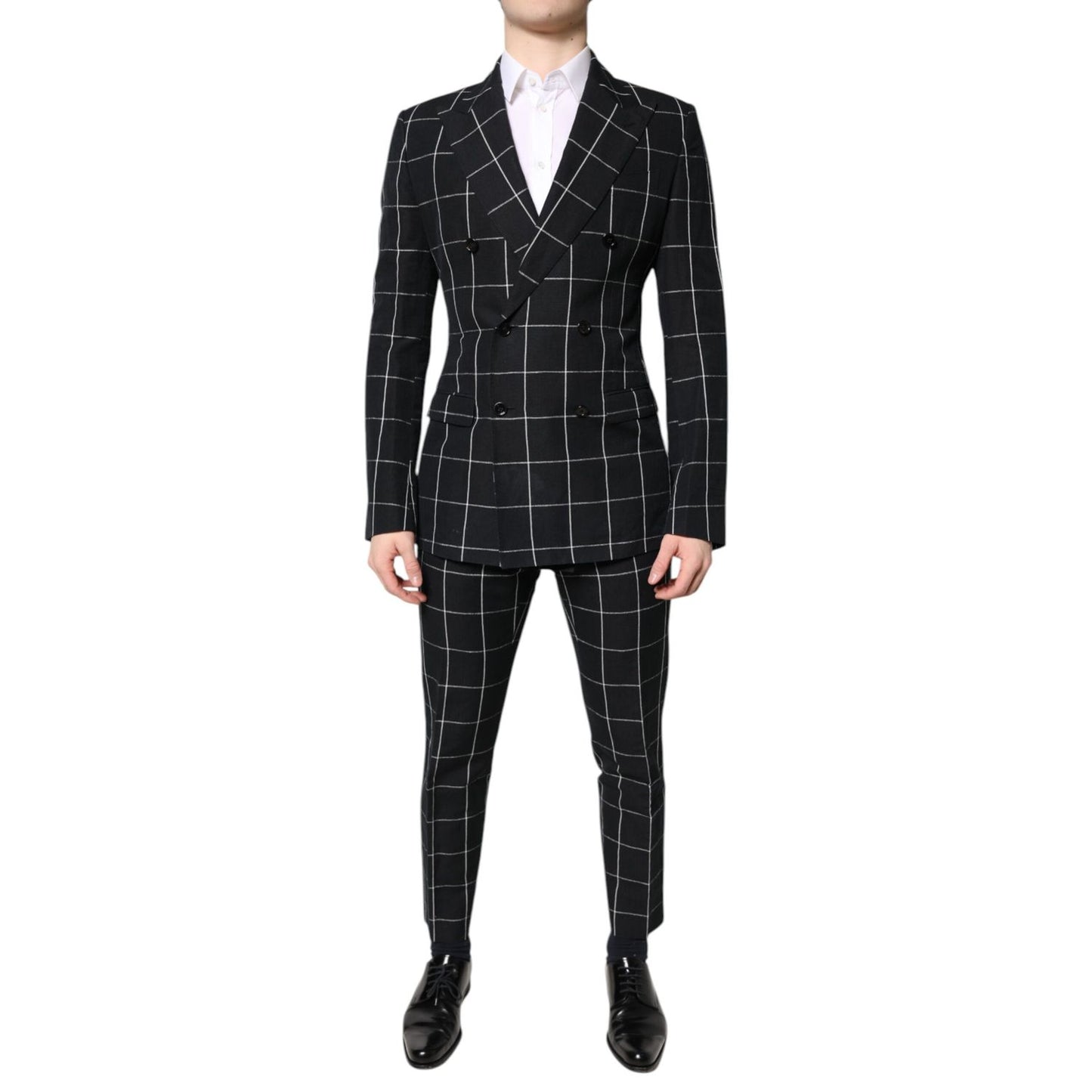 Dolce & Gabbana Black TAORMINA Double Breasted 2 Piece Suit Dolce & Gabbana
