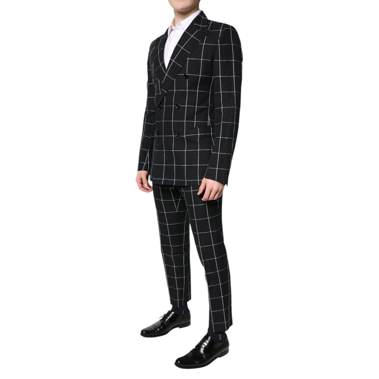 Dolce & Gabbana Black TAORMINA Double Breasted 2 Piece Suit Dolce & Gabbana