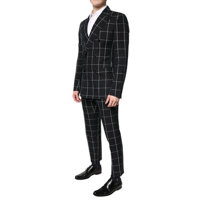 Dolce & Gabbana Black TAORMINA Double Breasted 2 Piece Suit Dolce & Gabbana