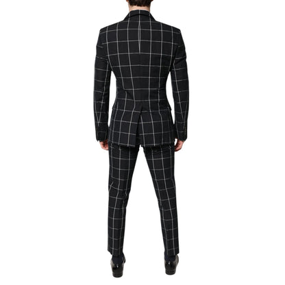 Dolce & Gabbana Black TAORMINA Double Breasted 2 Piece Suit Dolce & Gabbana