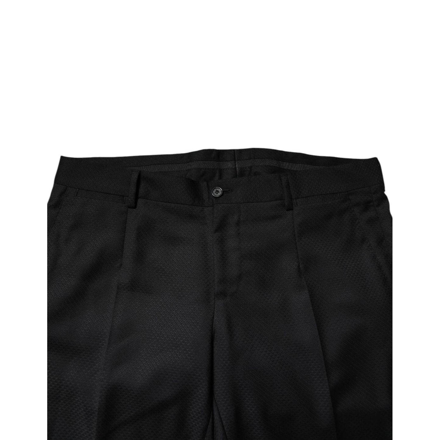 Dolce & Gabbana Black Wool Single Breasted 2 Piece Suit Dolce & Gabbana