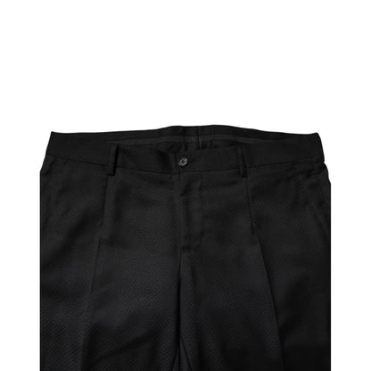 Dolce & Gabbana Black Wool Single Breasted 2 Piece Suit Dolce & Gabbana