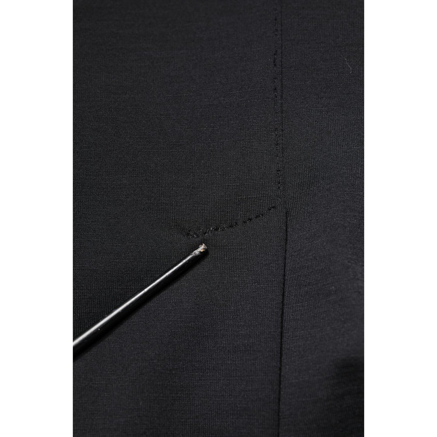 Dolce & Gabbana Black Wool Slim Fit Coat Blazer Jacket Suit Dolce & Gabbana