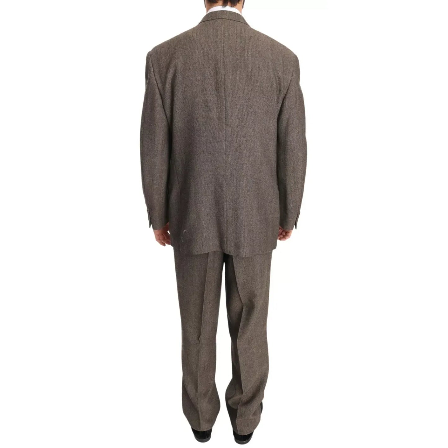 Dolce & Gabbana Brown Single Breasted Wool Suit Dolce & Gabbana