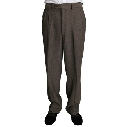 Dolce & Gabbana Brown Single Breasted Wool Suit Dolce & Gabbana