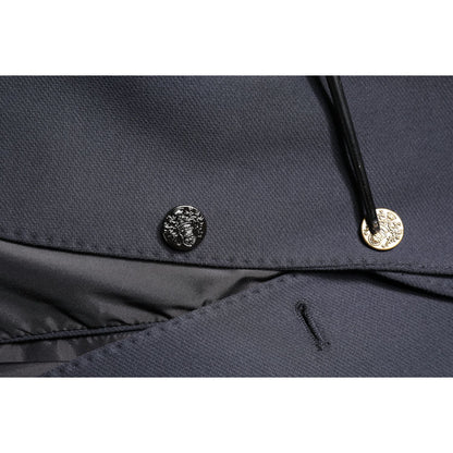 Dolce & Gabbana Dark Blue Cotton Men Jacket Coat Suit Blazer Dolce & Gabbana