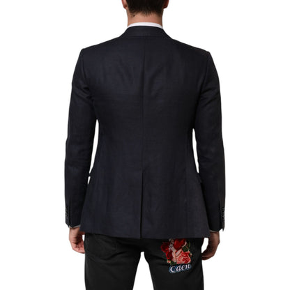 Dolce & Gabbana Dark Blue Single Breasted Men Suit Blazer Dolce & Gabbana