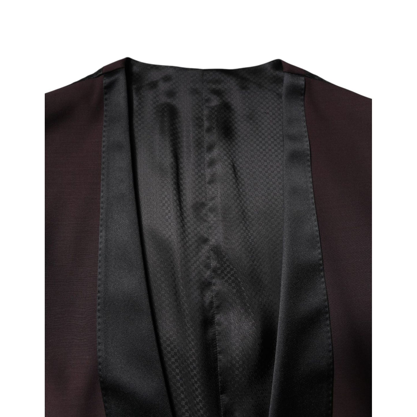 Dolce & Gabbana Maroon Wool Waistcoat Dress Formal Vest Dolce & Gabbana