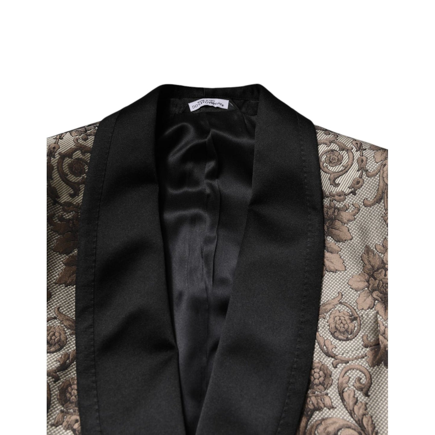 Dolce & Gabbana Multicolor Jacquard Single Breasted 3 Piece Suit Dolce & Gabbana