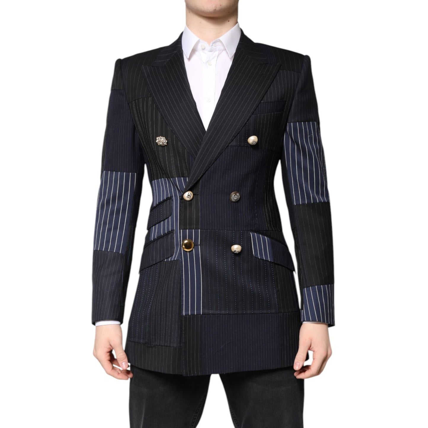 Dolce & Gabbana Multicolor Patchwork Jacket Coat Suit Blazer Dolce & Gabbana