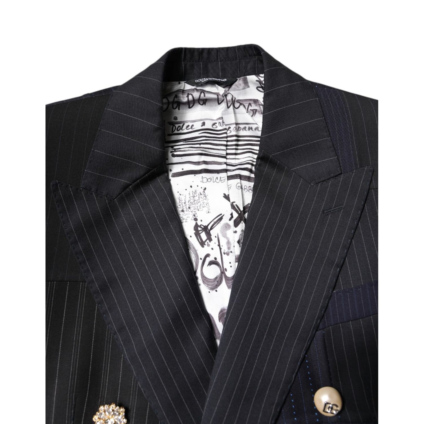 Dolce & Gabbana Multicolor Patchwork Jacket Coat Suit Blazer Dolce & Gabbana