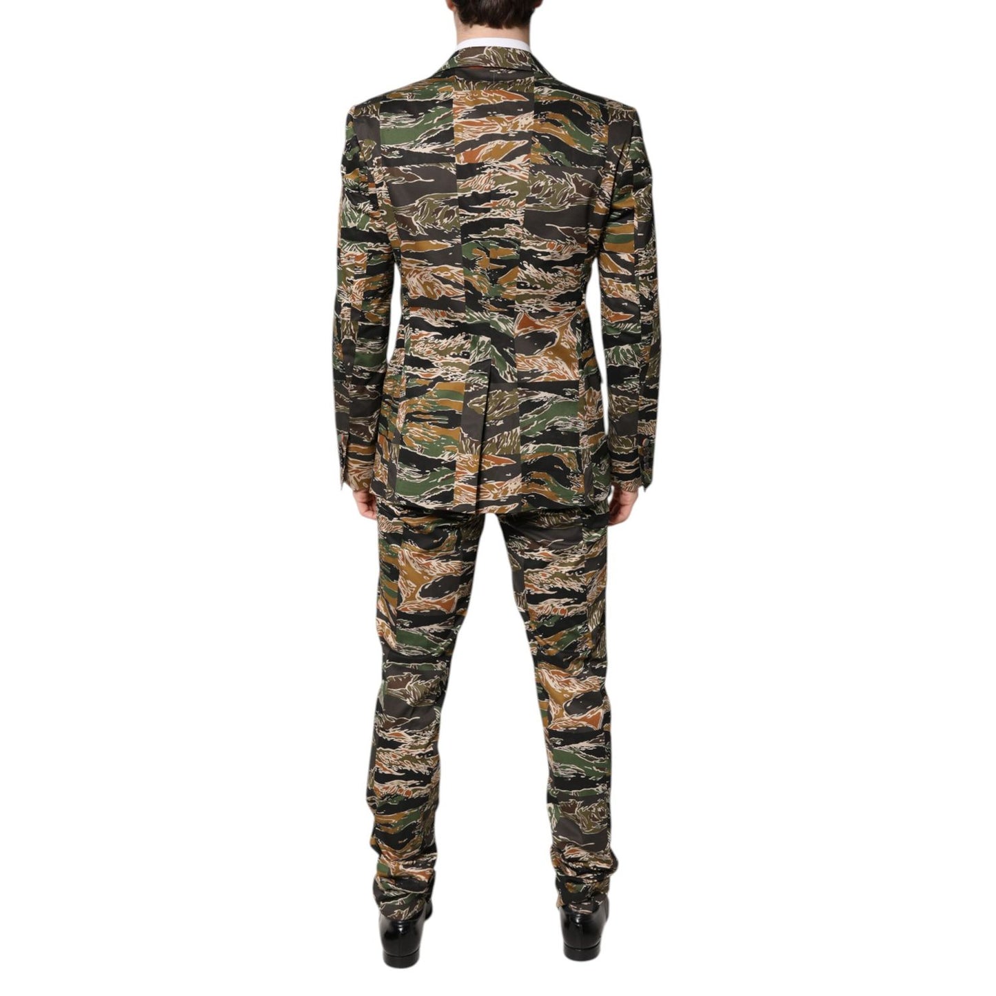 Dolce & Gabbana Multicolor TAORMINA Single Breasted 2 Piece Suit Dolce & Gabbana