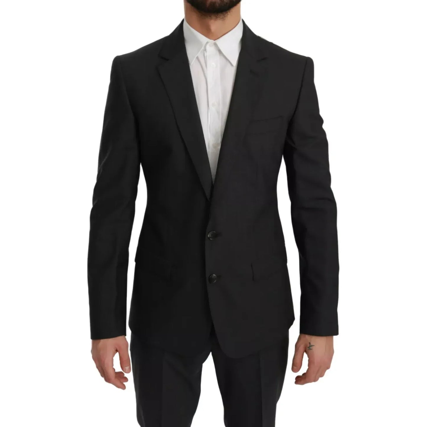 Dolce & Gabbana Slim Fit MARTINI Wool Gray Suit Dolce & Gabbana