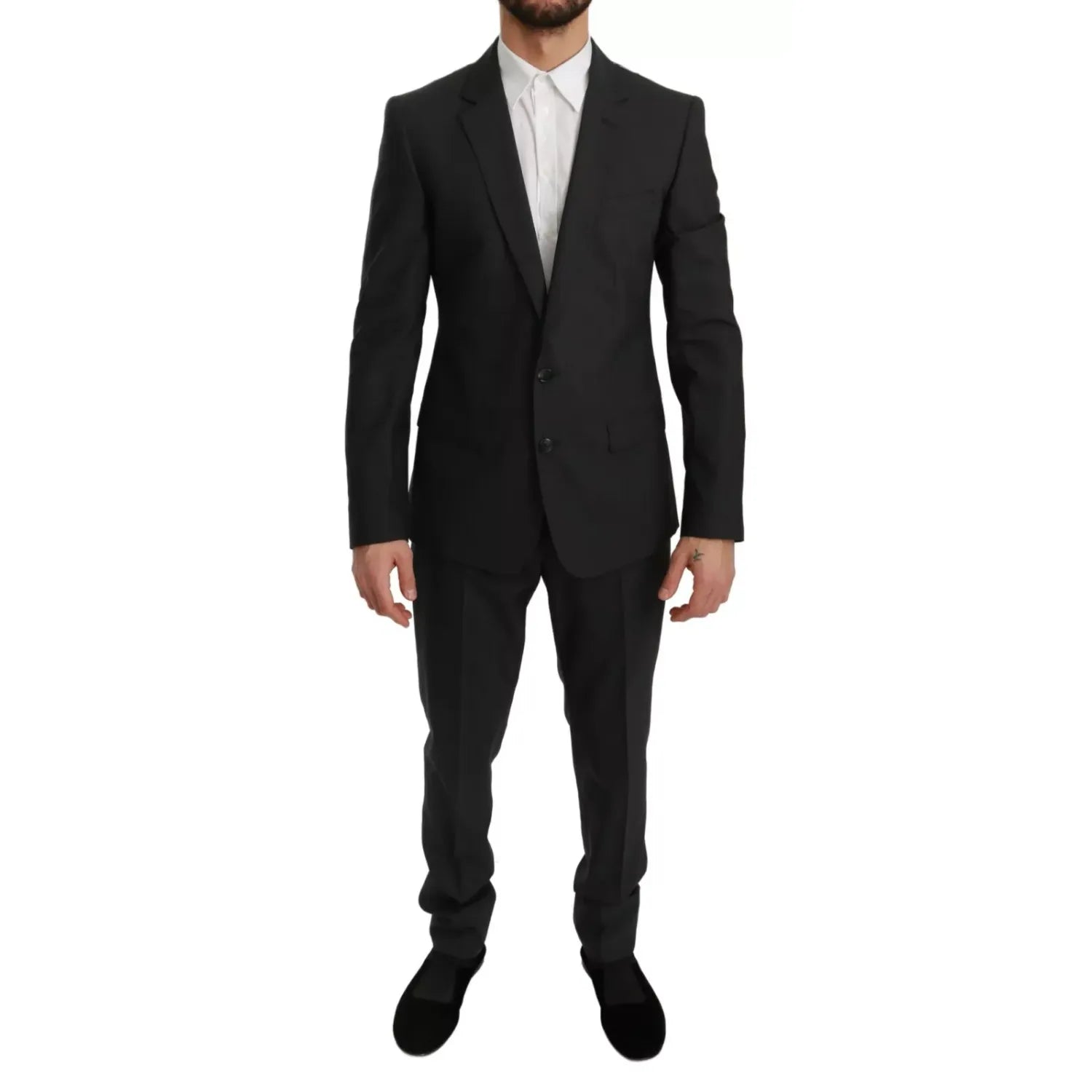Dolce & Gabbana Slim Fit MARTINI Wool Gray Suit