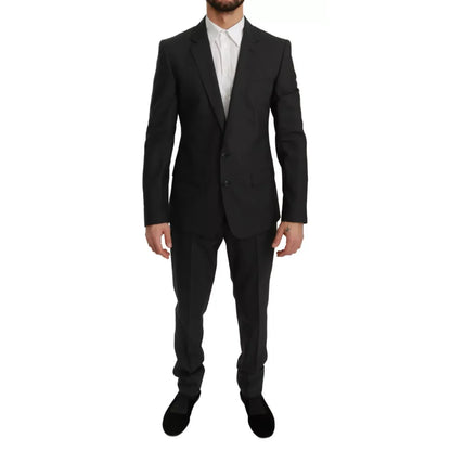 Dolce & Gabbana Slim Fit MARTINI Wool Gray Suit Dolce & Gabbana