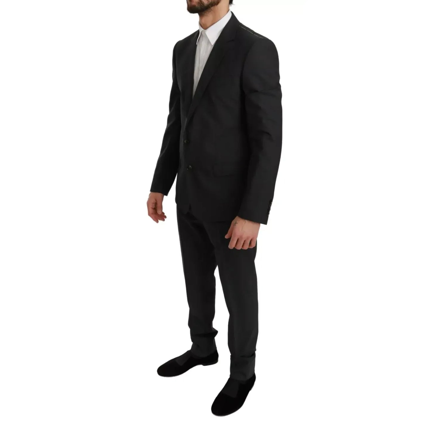 Dolce & Gabbana Slim Fit MARTINI Wool Gray Suit Dolce & Gabbana