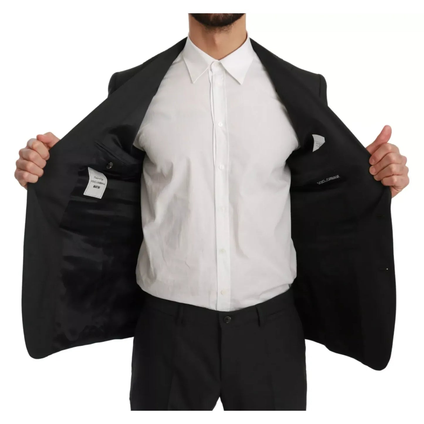 Dolce & Gabbana Slim Fit MARTINI Wool Gray Suit Dolce & Gabbana