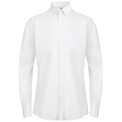 Dolce & Gabbana White Cotton Dress Shirt