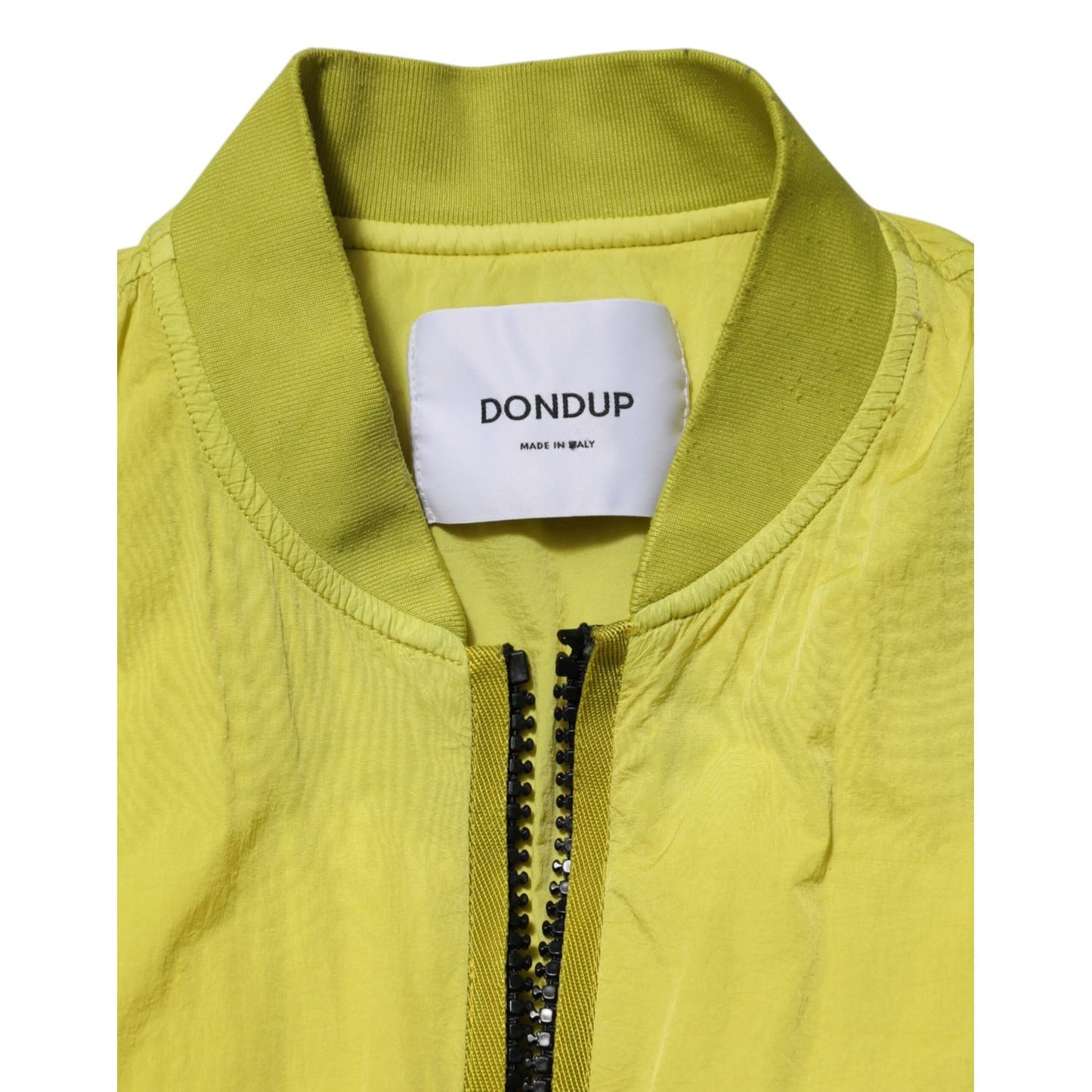 Dondup Yellow Polyamide Zipper Bomber Women’s Jacket Dondup