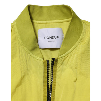 Dondup Yellow Polyamide Zipper Bomber Women’s Jacket Dondup