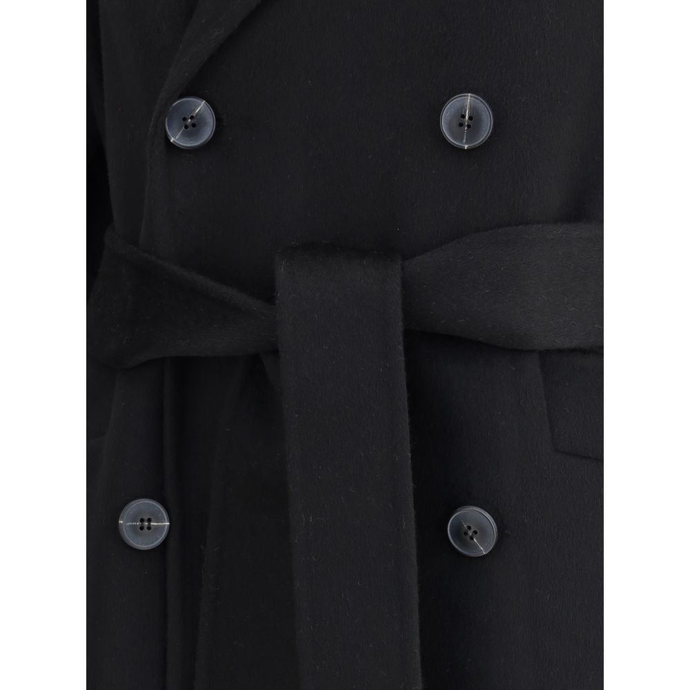 Dynamis Studio Black Wool Coat Dynamis Studio