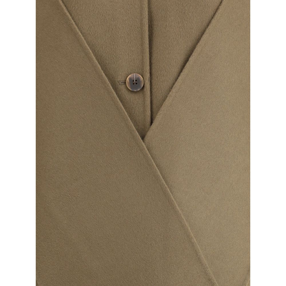 Dynamis Studio Brown Wool Coat Dynamis Studio