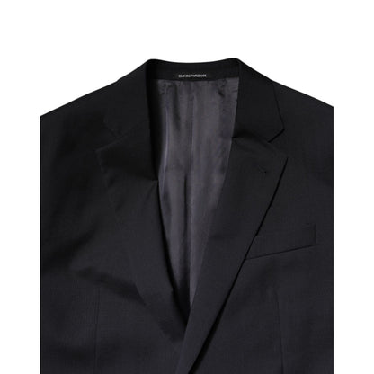 Emporio Armani Black Single Breasted Formal 2 Piece Suit Emporio Armani