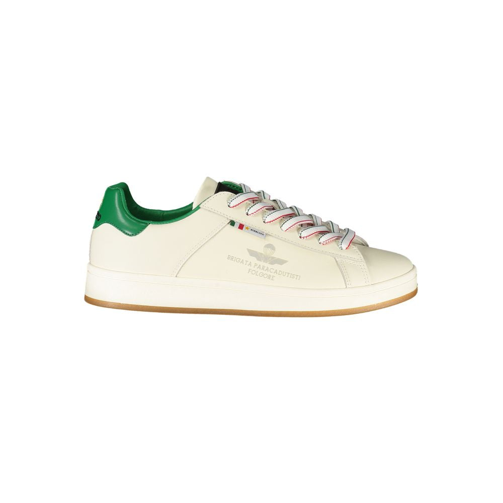 Esercito 1659 White Polyurethane Men Sneaker