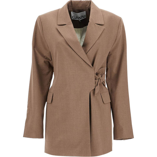 Ganni double-breasted blazer with Jackets Ganni