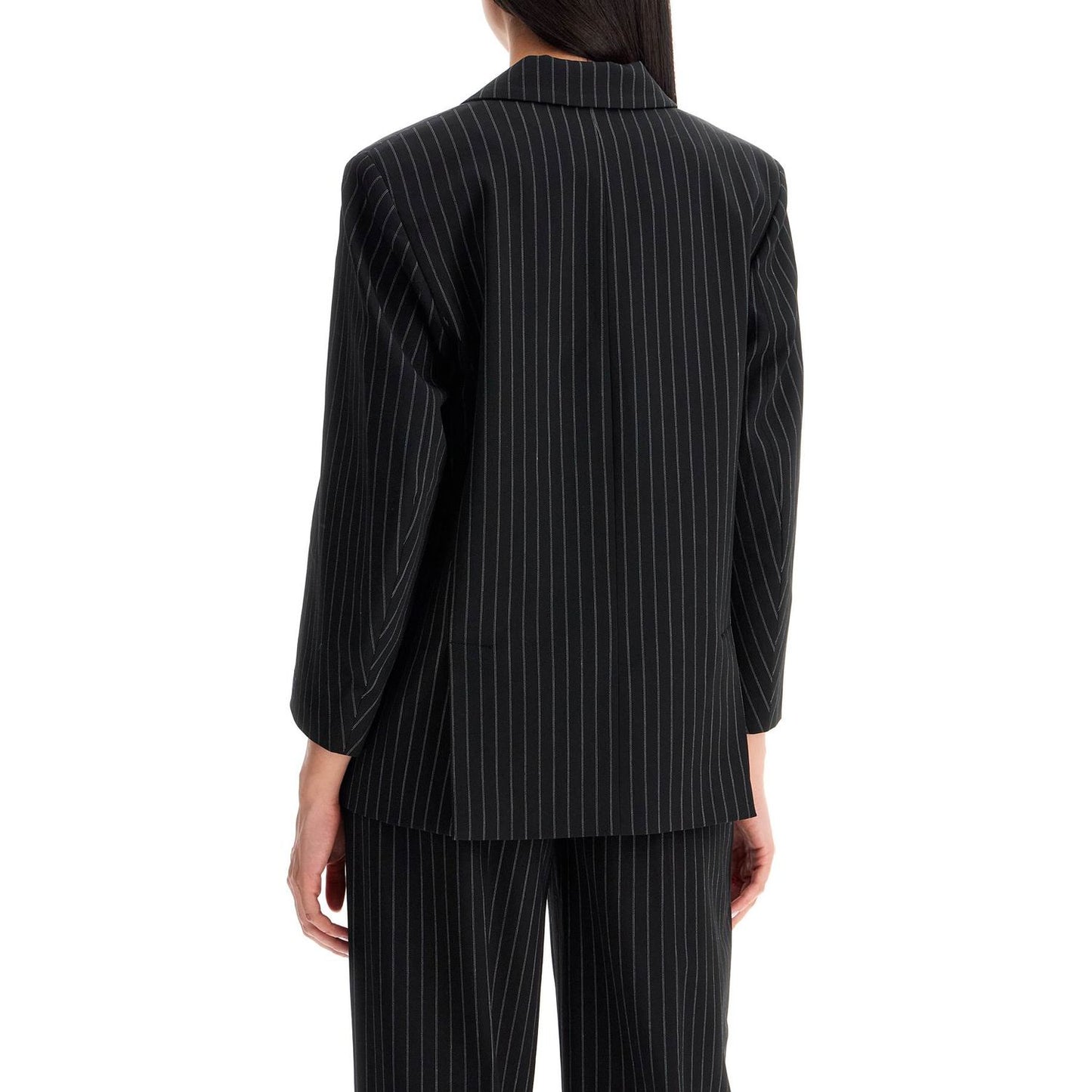 Ganni striped boxy blazer Jackets Ganni