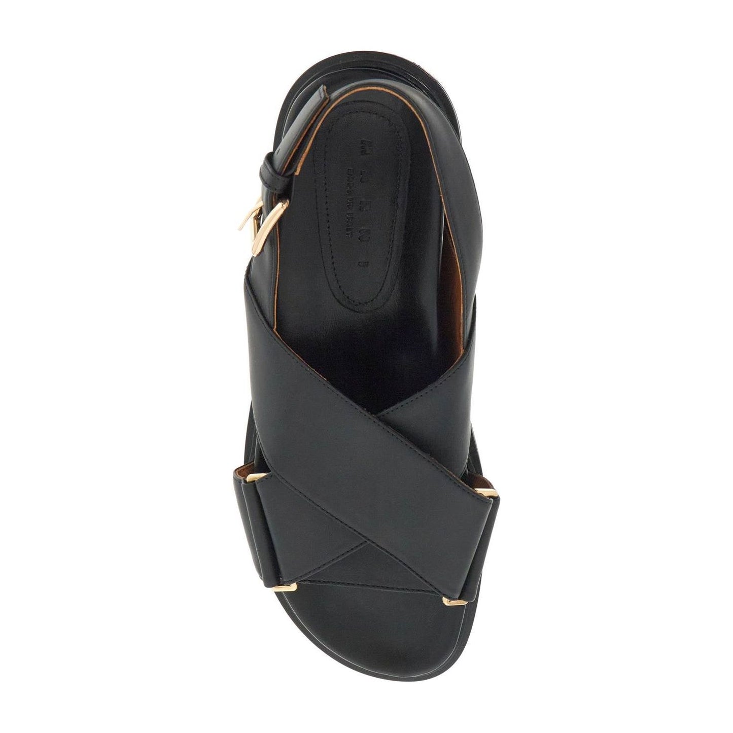 Marni leather fussbett sandals