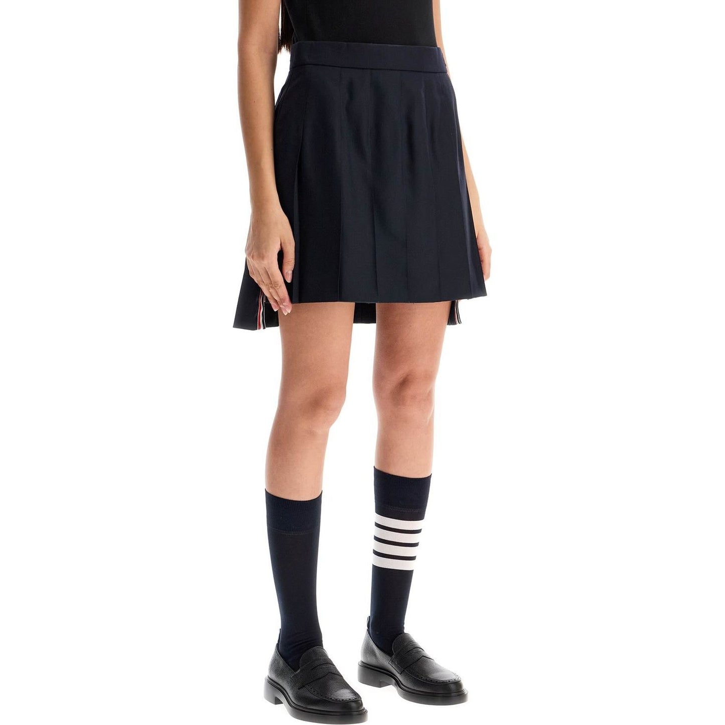 Thom Browne wool pleated mini skirt Skirts Thom Browne