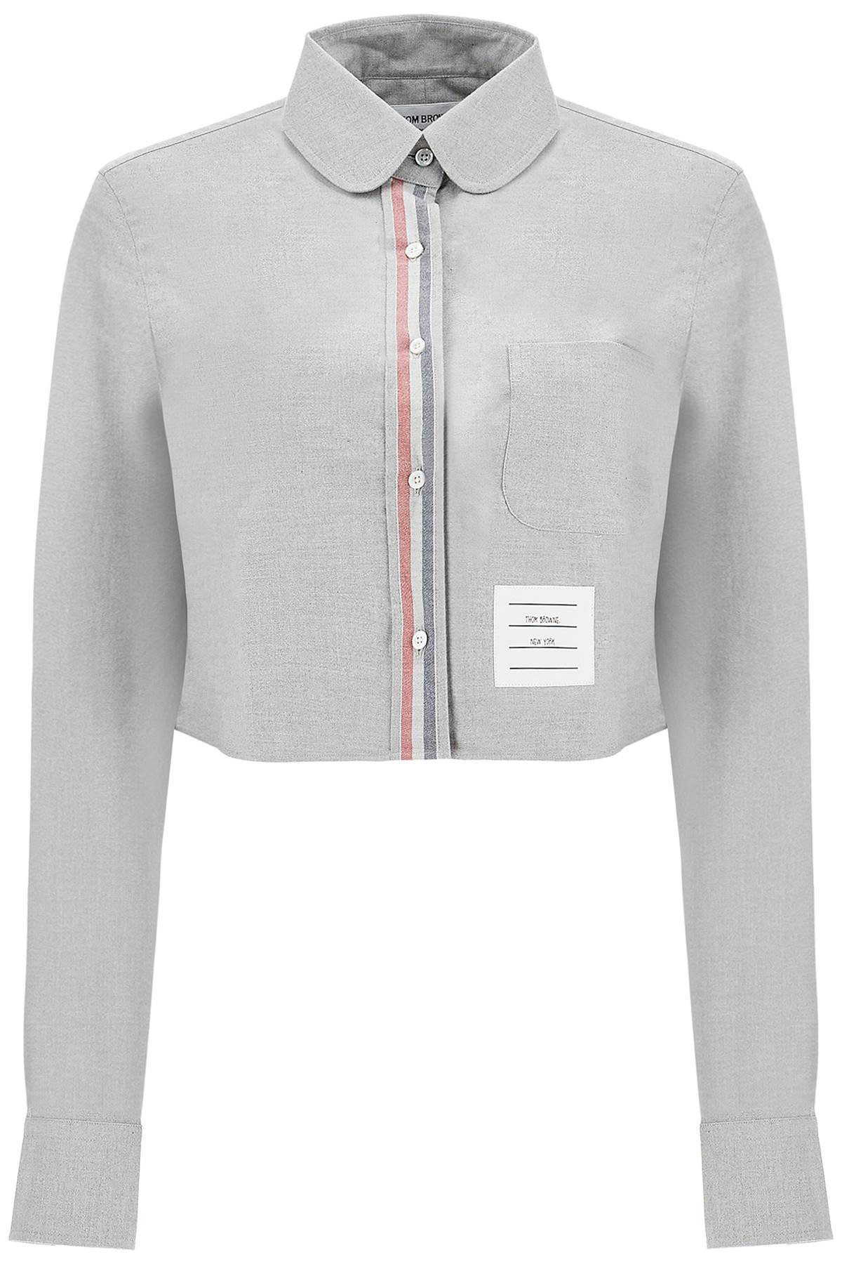 Thom Browne cropped flannel shirt for Topwear Thom Browne