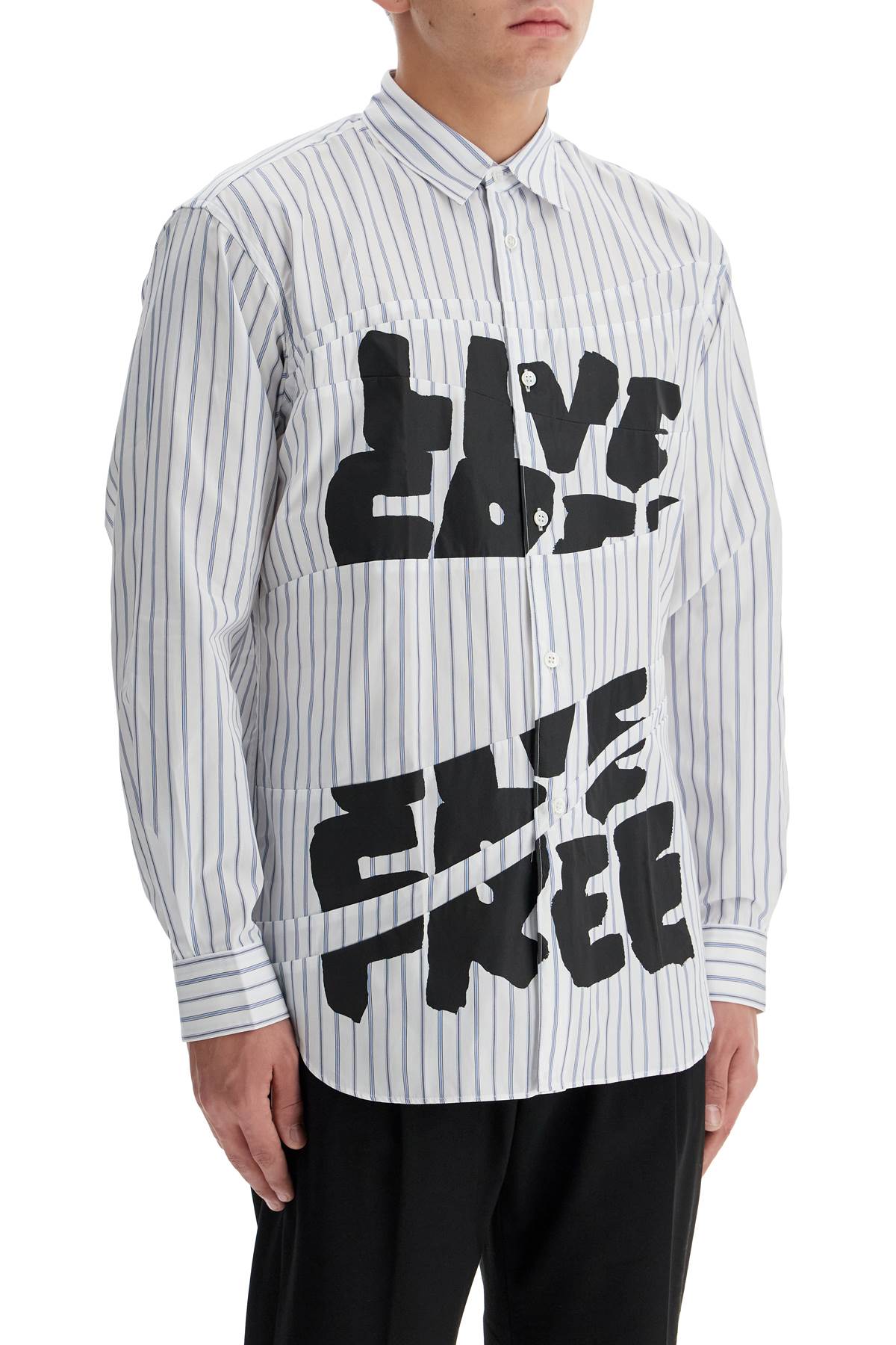 Comme Des Garcons Shirt 'live free printed shirt' Shirts Comme Des Garcons Shirt