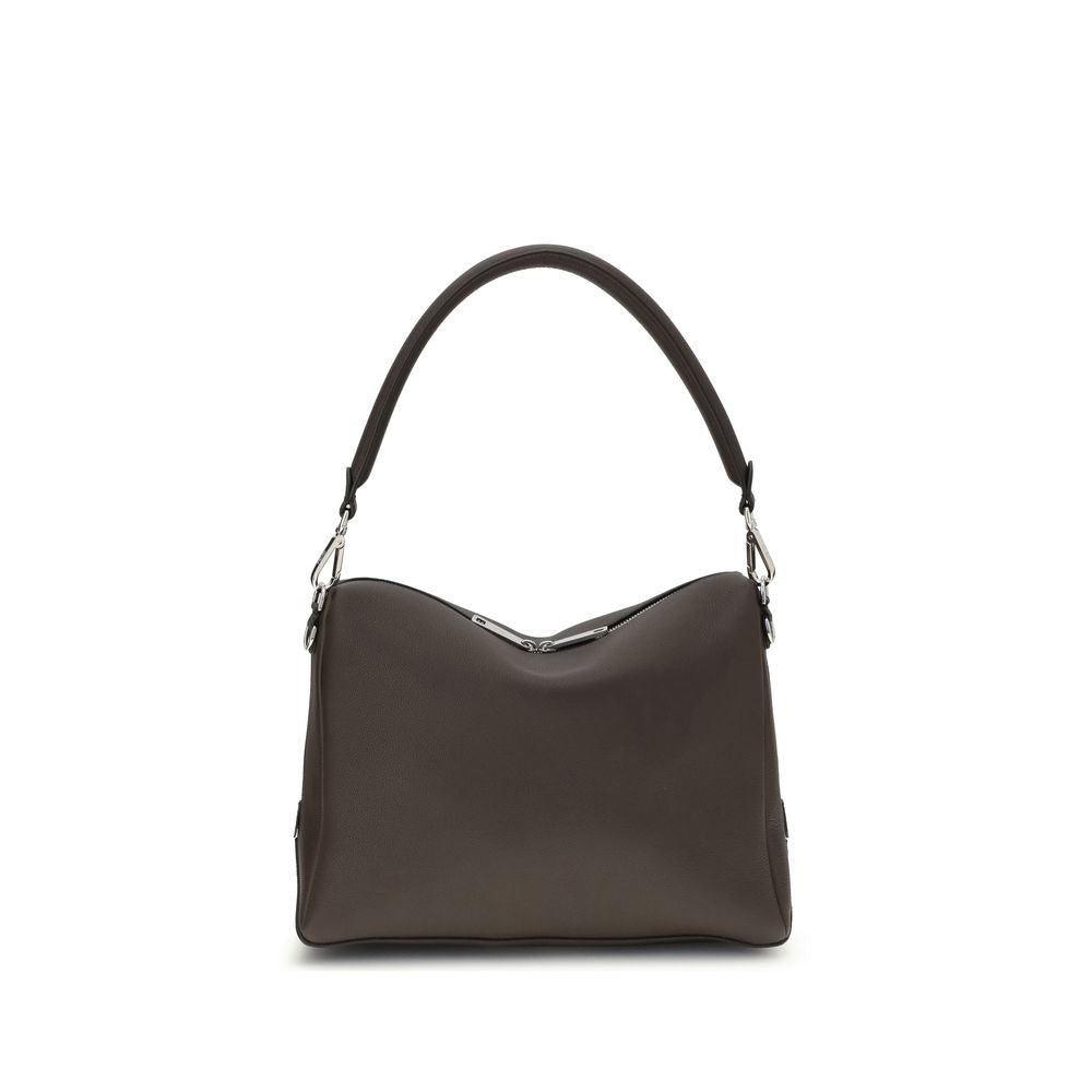 Fendi Brown Calf Leather Bos Taurus Shoulder Bag