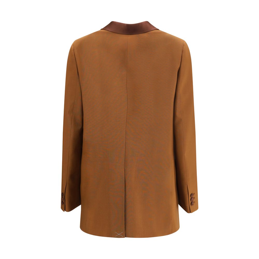 Fendi Brown Wool Blazer Fendi