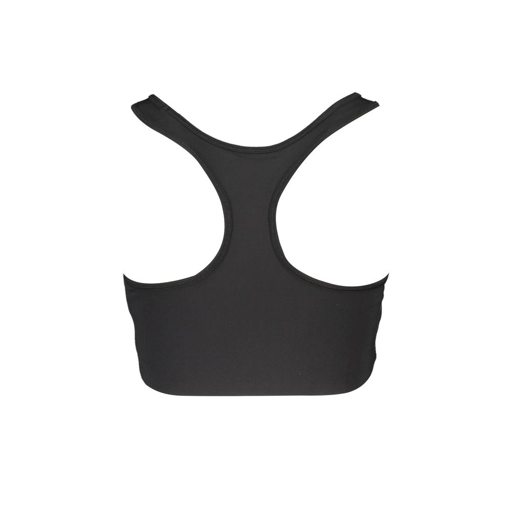 Fila Black Polyester Women's Sports Bra