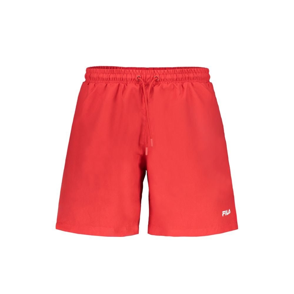 Fila Rosso Polyester Men's Swim Boxer