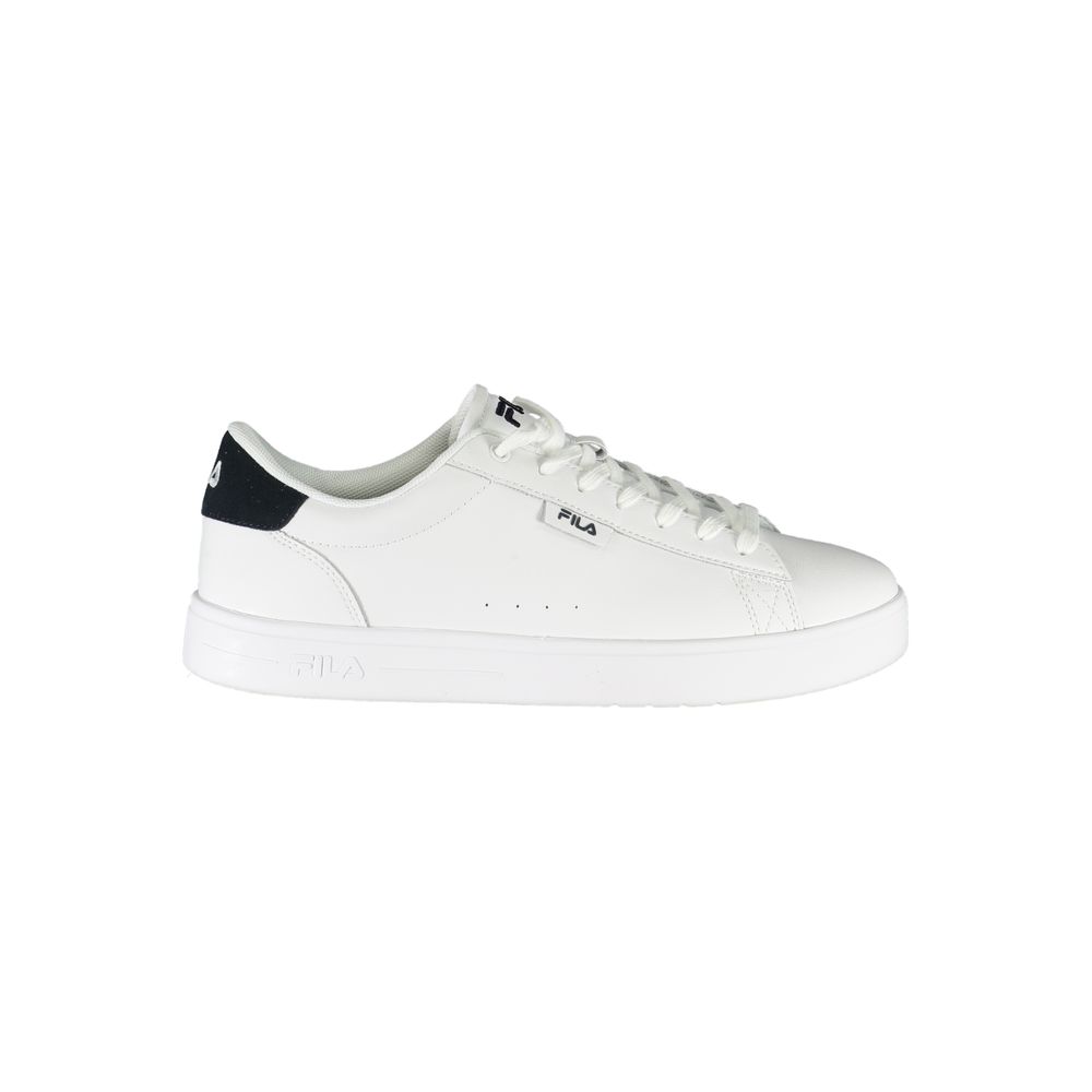 Fila White Polyester Athletic Sneakers