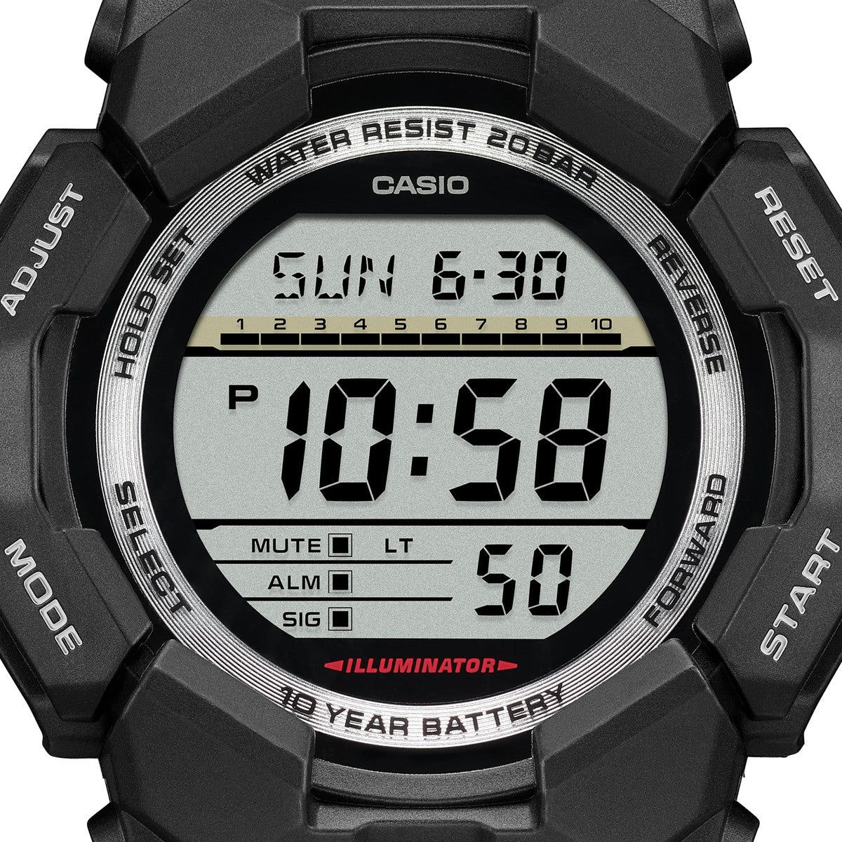 CASIO G-SHOCK Mod. NEW RUGGED BASIC Digital 10-Year Battery WATCHES CASIO G-SHOCK