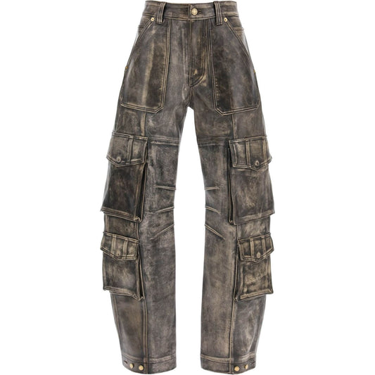 Golden Goose irin cargo pants in vintage-effect nappa leather Trousers Golden Goose