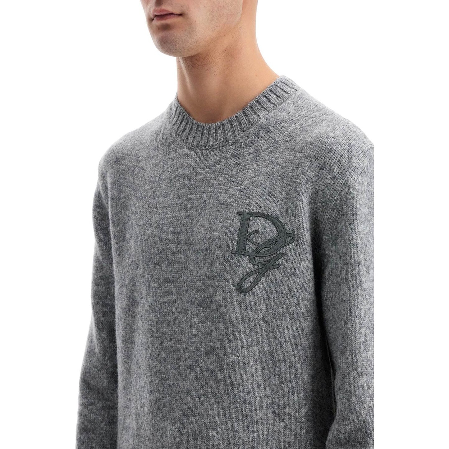 Dolce & Gabbana 'round neck pullover with dg Knitwear Dolce & Gabbana