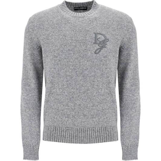 Dolce & Gabbana 'round neck pullover with dg Knitwear Dolce & Gabbana